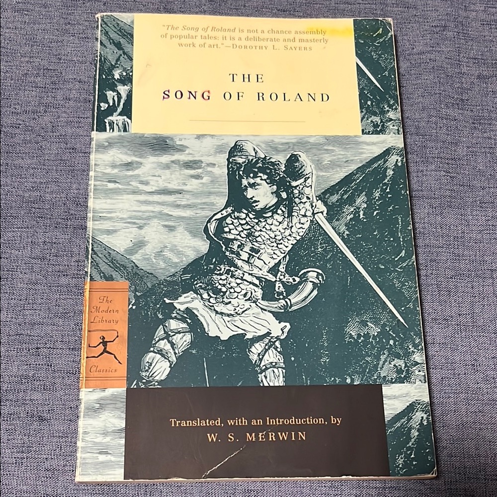 The Song of Roland Book Translated by W.S. Merwin